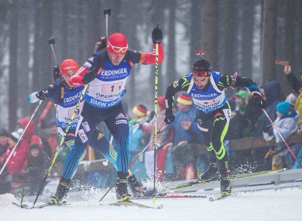 08.01.2015, Oberhof, Germany (GER): Evgeniy Garanichev (RUS)- IBU world cup biathlon, relay men, Oberhof (GER). www.nordicfocus.com. © Manzoni/NordicFocus. Every downloaded picture is fee-liable.