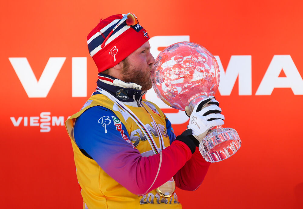 14.03.2015, Oslo, Norway (NOR): world cup overall winner Martin Jonsrud Sundby (NOR), Fischer, KV+, Rottefella- FIS world cup cross-country, mass men, Oslo (NOR). www.nordicfocus.com. © Laiho/NordicFocus. Every downloaded picture is fee-liable.