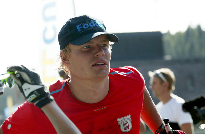 KARL-JOHAN WESTBERG vann SM-guldet på rullskidor under fredagen, precis före klubbkompisen Gustav Nordström. Foto: KJELL-ERIK KRISTIANSEN