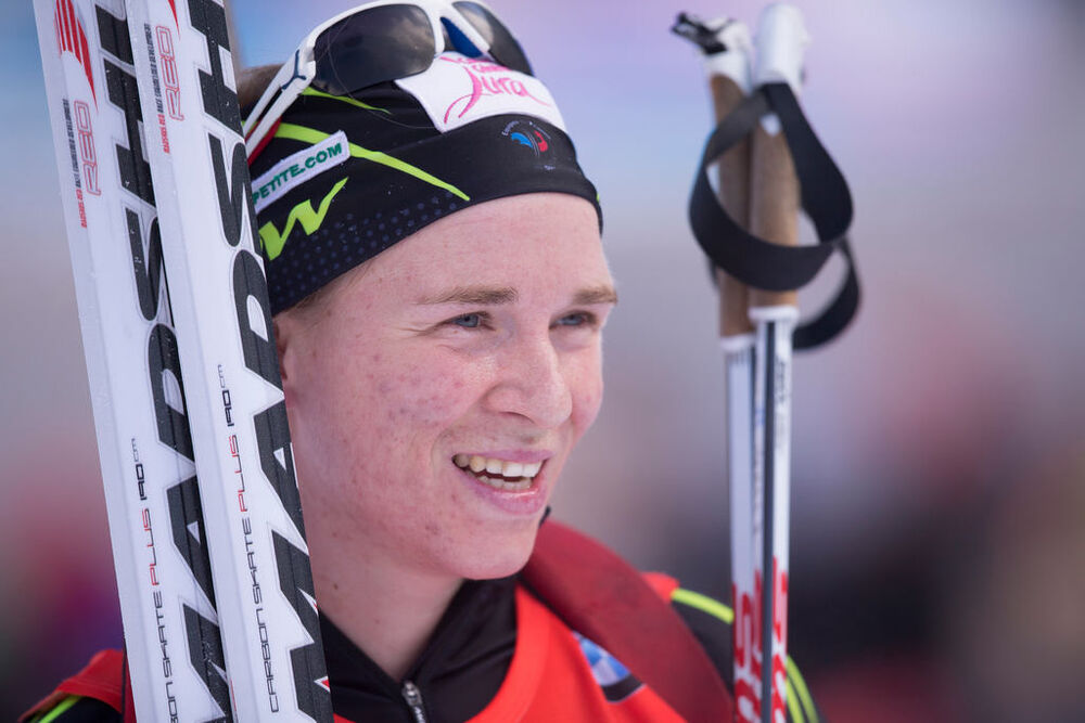 18.01.2015, Ruhpolding, Germany (GER): Anais Bescond (FRA)- IBU world cup biathlon, mass women, Ruhpolding (GER). www.nordicfocus.com. © Manzoni/NordicFocus. Every downloaded picture is fee-liable.