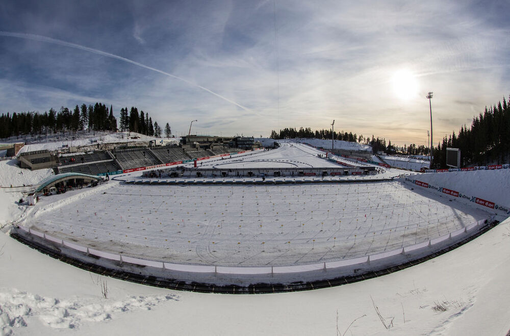 11.02.2015, Oslo, Norway (NOR): Event Feature: Overview over the Biathlon Stadium of Holmenkollen- IBU world cup biathlon Holmenkollen, training, Oslo (NOR). www.nordicfocus.com. © Manzoni/NordicFocus. Every downloaded picture is fee-liable.