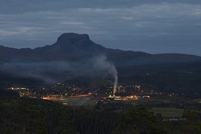 Høstkveld over Hattjfelldal