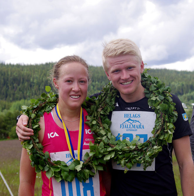 ÅSARNA VANN också båda klasserna på 10 km. Lisa K Svensson och Viktor Hallquist fixade det.