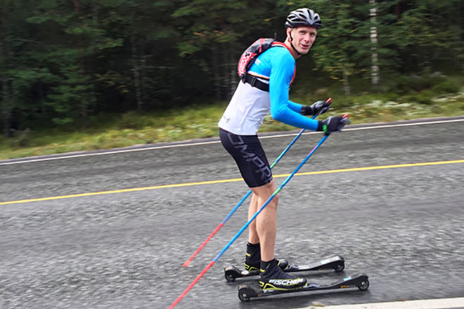 PÅ LÖRDAG begår Daniel Richardsson sin debut för Team Exspirit i ett långlopp på rullskidor i Norge. Foto: TEAM EXSPIRIT