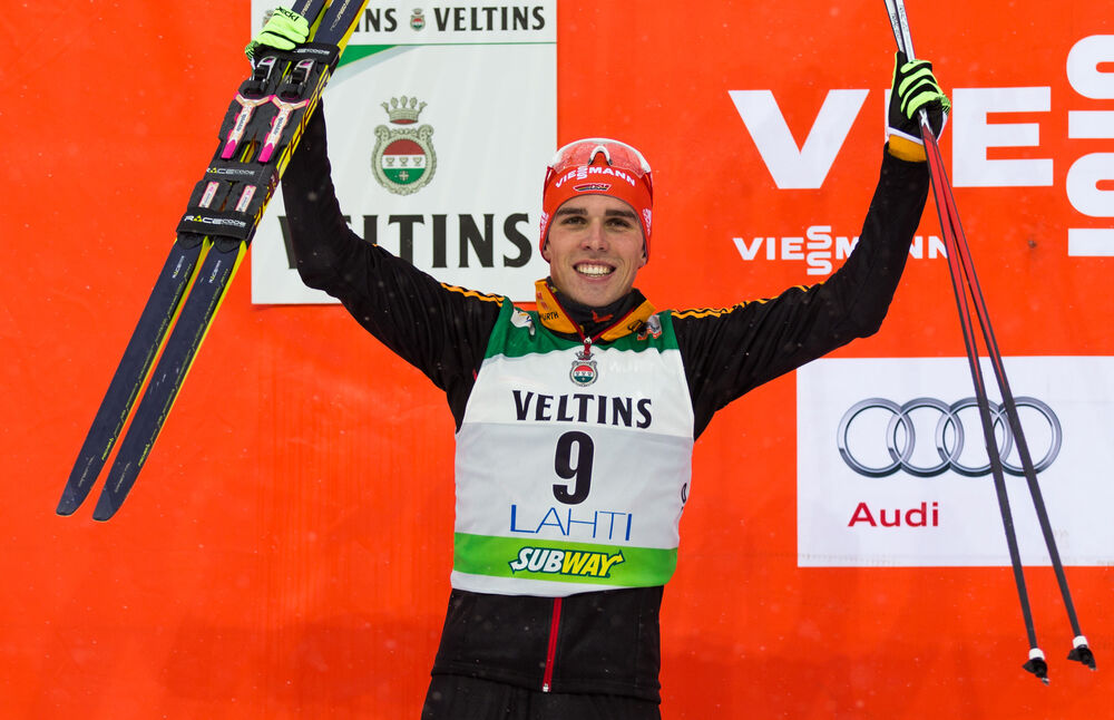 06.03.2015, Lahti, Finland (FIN): Johannes Rydzek (GER), Fischer, Swix, Rottefella, Adidas- FIS world cup nordic combined, individual gundersen HS130/10km, Lahti (FIN). www.nordicfocus.com. © Laiho/NordicFocus. Every downloaded picture is fee-liable.