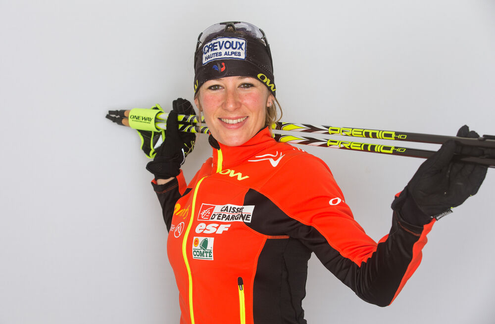 27.11.2014, Ruka, Finland (FIN): Coraline Hugue (FRA), Fischer, One Way, Rottefella- FIS World Cup. www.nordicfocus.com. © Laiho/NordicFocus. Every downloaded picture is fee-liable.