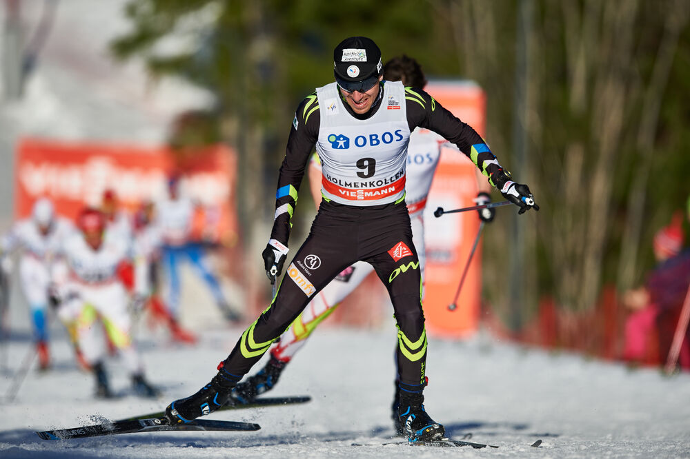 14.03.2015, Oslo, Norway (NOR): Maurice Manificat (FRA)- FIS world cup cross-country, mass men, Oslo (NOR). www.nordicfocus.com. © Felgenhauer/NordicFocus. Every downloaded picture is fee-liable.