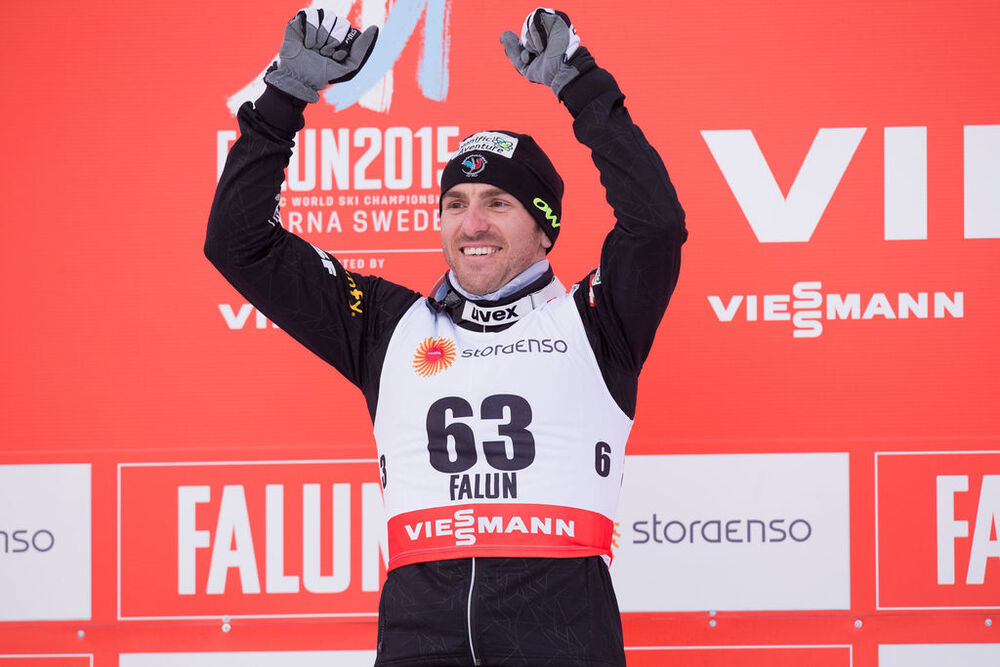 25.02.2015, Falun, Sweden (SWE): Maurice Manificat (FRA)- FIS nordic world ski championships, cross-country, 15km men, Falun (SWE). www.nordicfocus.com. © NordicFocus. Every downloaded picture is fee-liable.