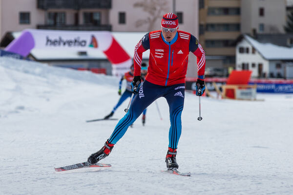 19.12.2014, Davos, Switzerland (SUI): Alexander Legkov (RUS), Rossignol, Swix, Rottefella, Adidas- FIS world cup cross-country, training, Davos (SUI). www.nordicfocus.com. © Laiho/NordicFocus. Every downloaded picture is fee-liable. NordicFocus