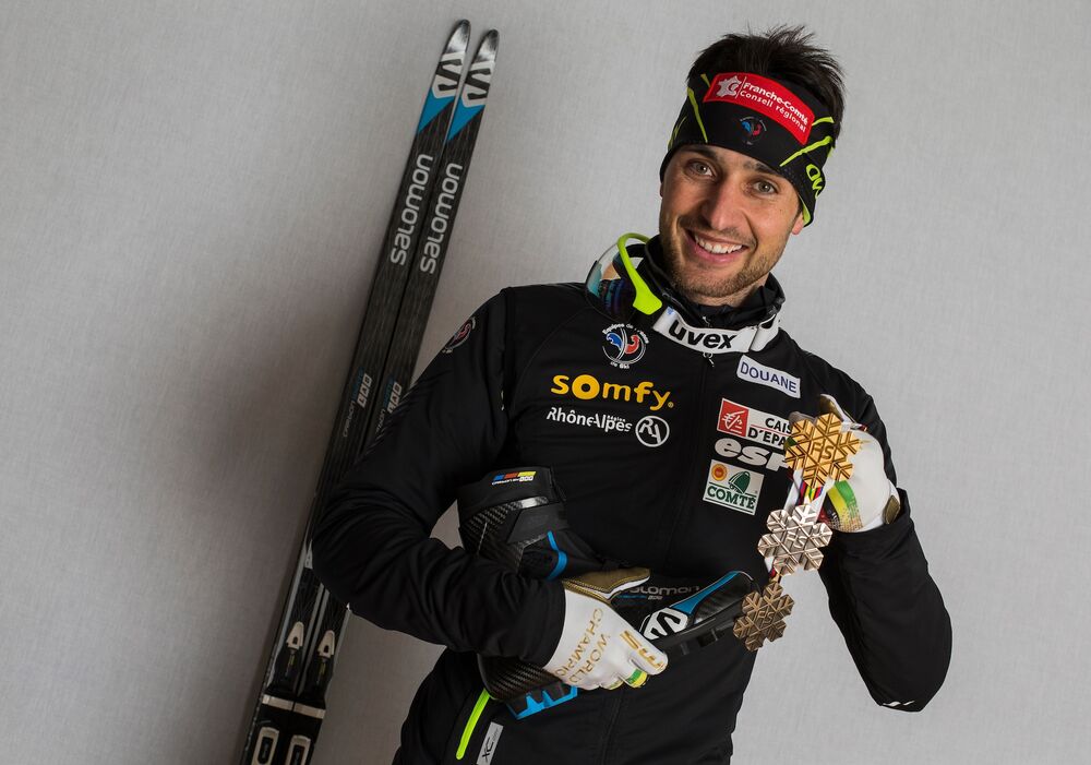 28.02.2015, Falun, Sweden (SWE): Jason Lamy-Chappuis (FRA)- FIS nordic world ski championships, nordic combined, medals, Falun (SWE). www.nordicfocus.com. Â© NordicFocus. Every downloaded picture is fee-liable.