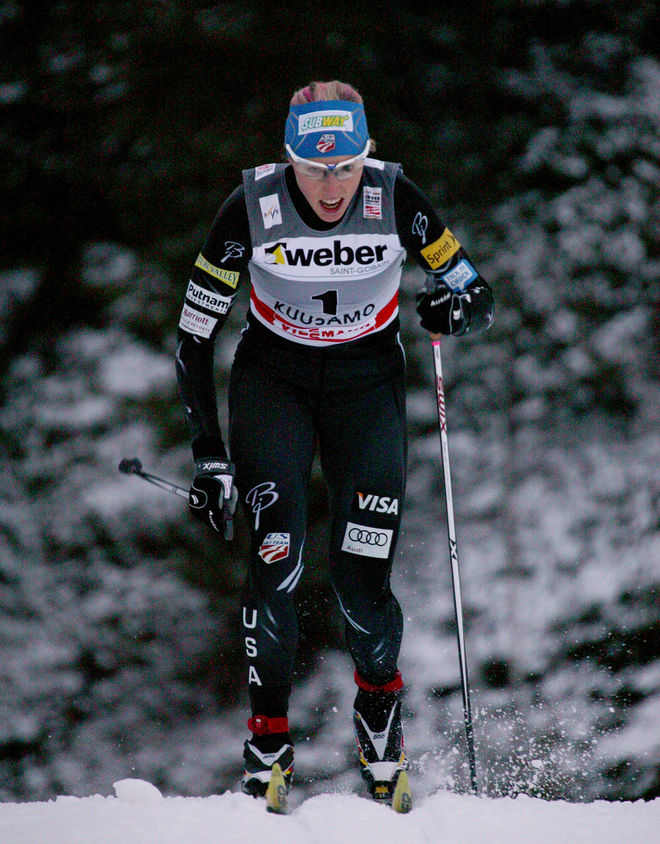KIKKAN RANDALL - som vunnit sprintvärldscupen tre gånger - är också gravid, precis som konkurrenterna Marit Bjørgen och Katja Visnar. Foto/rights: KJELL-ERIK KRISTIANSEN/sweski.com