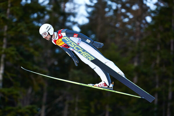 20.12.2014, Ramsau, Austria (AUT): Maxime Laheurte (FRA)- FIS world cup nordic combined, team sprint HS98/2x7.5km, Ramsau (AUT). www.nordicfocus.com. © Felgenhauer/NordicFocus. Every downloaded picture is fee-liable. NordicFocus