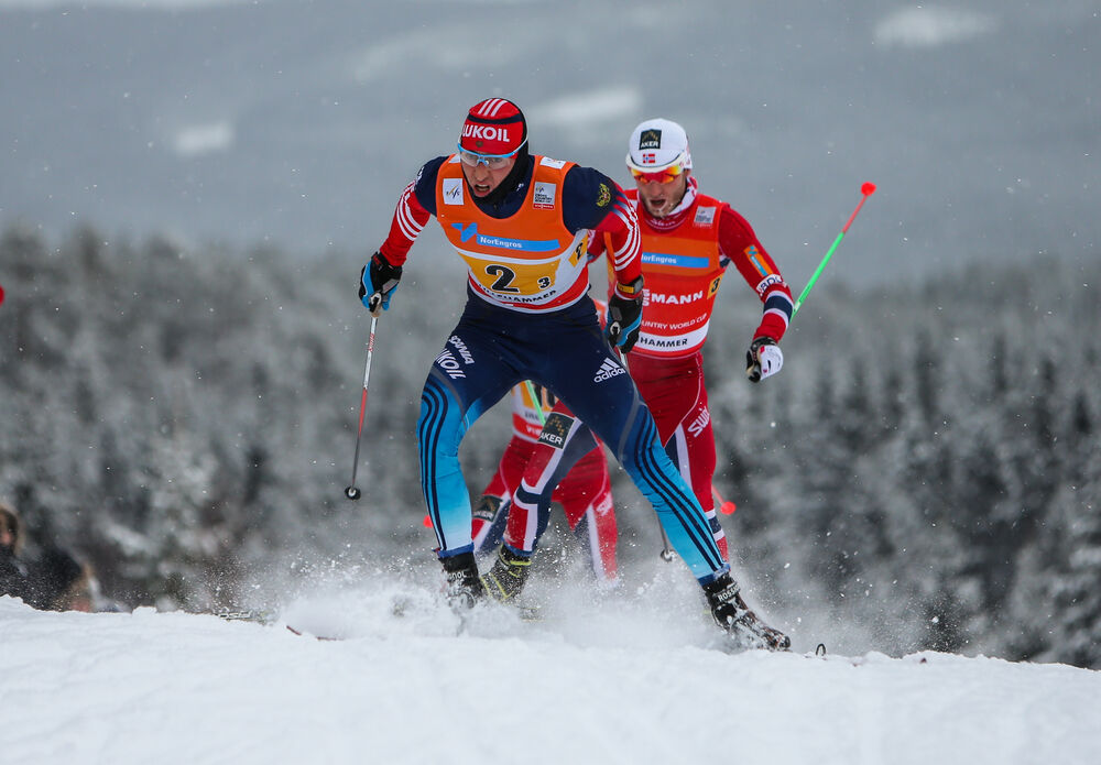 08.12.2013, Lillehammer, Norway (NOR): Alexander Legkov (RUS), Rossignol, Swix, Rottefella, Adidas- FIS world cup cross-country, 4x7.5km men, Lillehammer (NOR). www.nordicfocus.com. © Laiho/NordicFocus. Every downloaded picture is fee-liable.