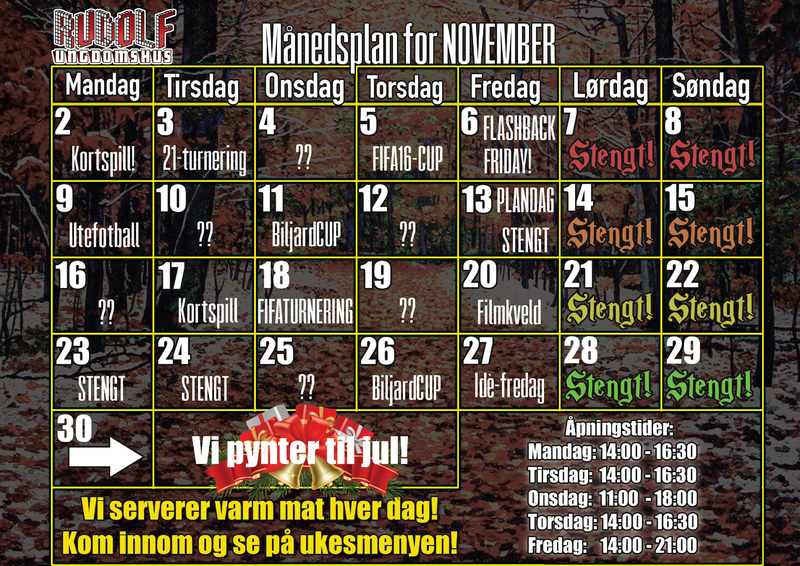 Månedsplan November 2015 Rudolf