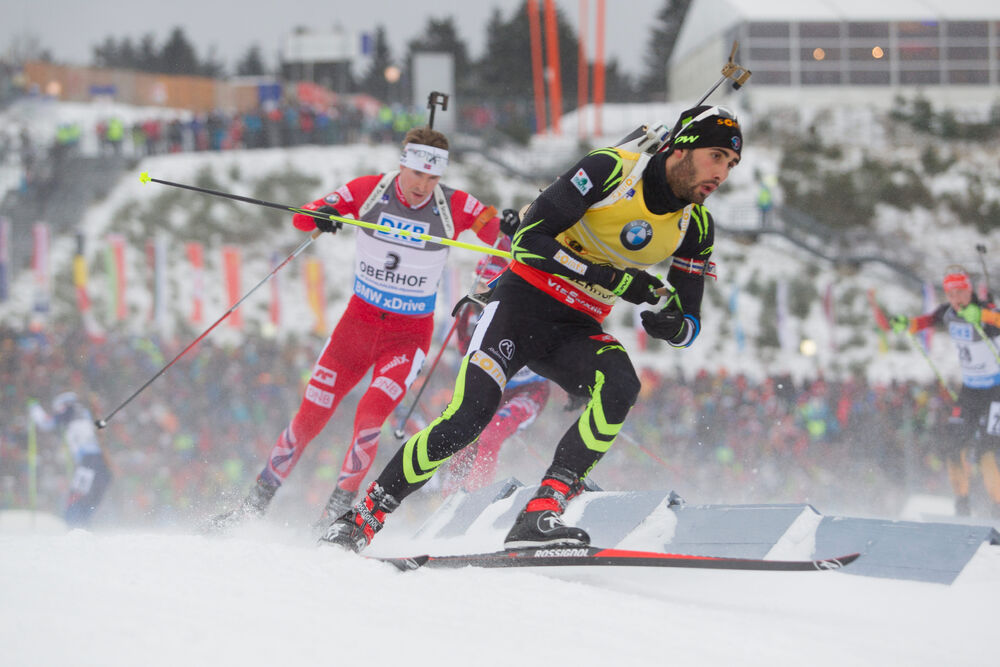 11.01.2015, Oberhof, Germany (GER): Martin Fourcade (FRA)- IBU world cup biathlon, mass men, Oberhof (GER). www.nordicfocus.com. © Manzoni/NordicFocus. Every downloaded picture is fee-liable.