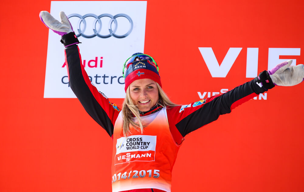 15.03.2015, Oslo, Norway (NOR): distance world cup- FIS world cup, Therese Johaug (NOR), Fischer, Swix, Rottefellacross-country, mass women, Oslo (NOR). www.nordicfocus.com. © Laiho/NordicFocus. Every downloaded picture is fee-liable.
