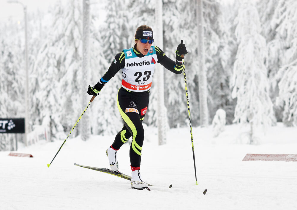 30.11.2014, Ruka, Finland (FIN): Coraline Thomas Hugue (FRA)- FIS world cup cross-country, 10km women, Ruka (FIN). www.nordicfocus.com. © Felgenhauer/NordicFocus. Every downloaded picture is fee-liable.