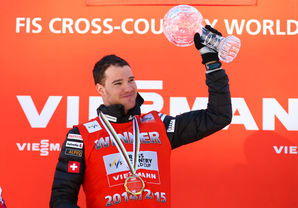 14.03.2015, Oslo, Norway (NOR): distance world cup winner Dario Cologna (SUI), Fischer, One Way, Rottefella, Odlo- FIS world cup cross-country, mass men, Oslo (NOR). www.nordicfocus.com. © Laiho/NordicFocus. Every downloaded picture is fee-liable.