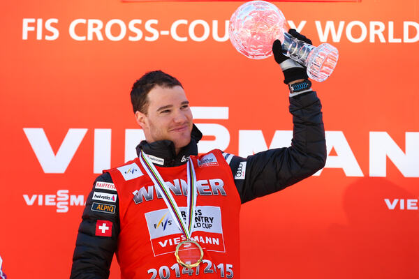 14.03.2015, Oslo, Norway (NOR): distance world cup winner Dario Cologna (SUI), Fischer, One Way, Rottefella, Odlo- FIS world cup cross-country, mass men, Oslo (NOR). www.nordicfocus.com. © Laiho/NordicFocus. Every downloaded picture is fee-liable. NordicFocus