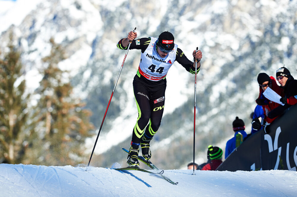 31.12.2013, Lenzerheide, Switzerland (SUI): Adrien Backscheider (FRA)- FIS world cup cross-country, tour de ski, individual sprint, Lenzerheide (SUI). www.nordicfocus.com. © Felgenhauer/NordicFocus. Every downloaded picture is fee-liable.