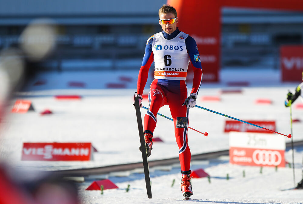 14.03.2015, Oslo, Norway (NOR): Niklas Dyrhaug (NOR), Fischer, KV+, Alpina - FIS world cup cross-country, mass men, Oslo (NOR). www.nordicfocus.com. © Laiho/NordicFocus. Every downloaded picture is fee-liable.