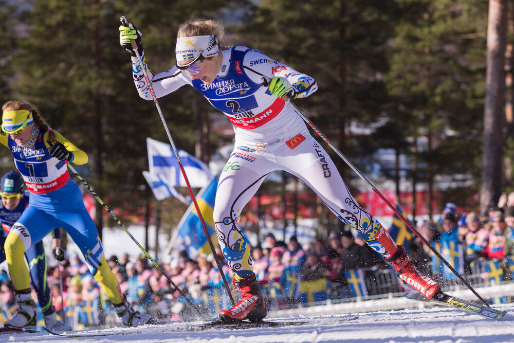 22.02.2015, Falun, Sweden (SWE): Stina Nilsson (SWE)- FIS nordic world ski championships, cross-country, team sprint, Falun (SWE). www.nordicfocus.com. © NordicFocus. Every downloaded picture is fee-liable.