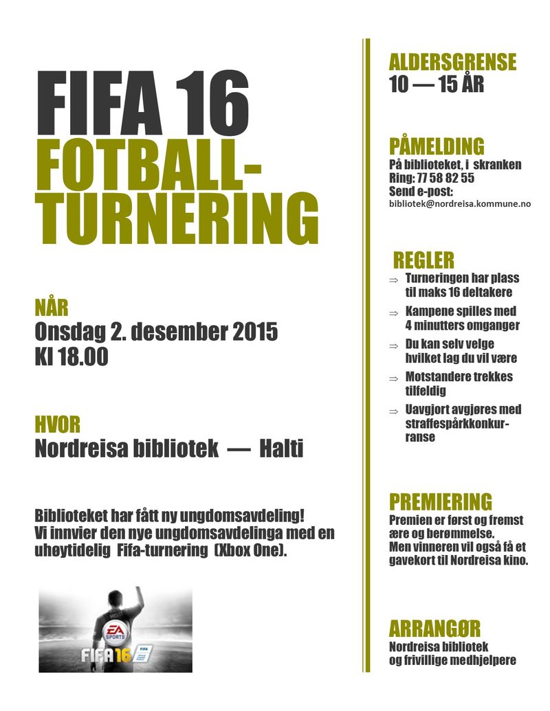 Plakat Fifa turnering