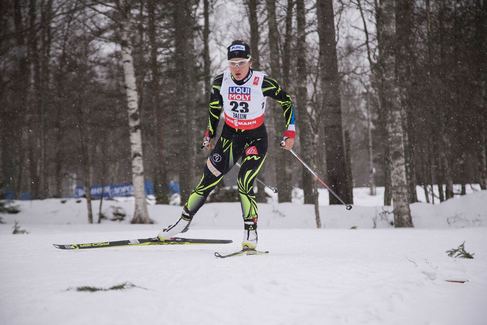 24.02.2015, Falun, Sweden (SWE): Celia Aymonier (FRA)- FIS nordic world ski championships, cross-country, 10km women, Falun (SWE). www.nordicfocus.com. © NordicFocus. Every downloaded picture is fee-liable.
