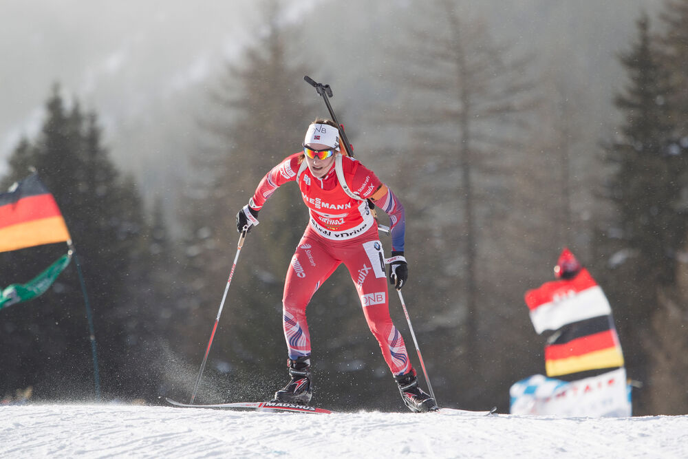 25.01.2015, Antholz, Italy (ITA): Bente Landheim (NOR)- IBU world cup biathlon, relay women, Antholz (ITA). www.nordicfocus.com. © Manzoni/NordicFocus. Every downloaded picture is fee-liable.