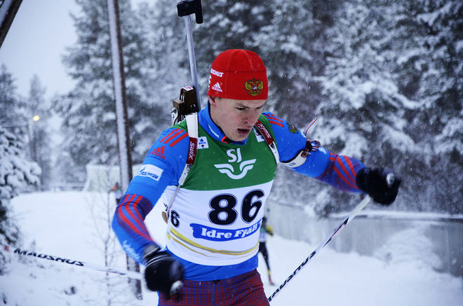 MATVEY ELISEEV från Ryssland bytte en 5:e plats i lördagens tävling med en seger i söndagens sprint.