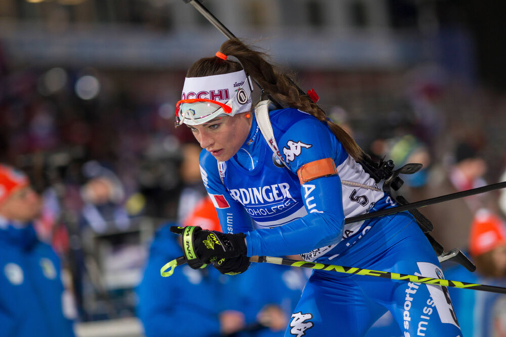 13.03.2015, Kontiolahti, Finland (FIN): Dorothea Wierer (ITA)- IBU world championships biathlon, relay women, Kontiolahti (FIN). www.nordicfocus.com. © NordicFocus. Every downloaded picture is fee-liable.
