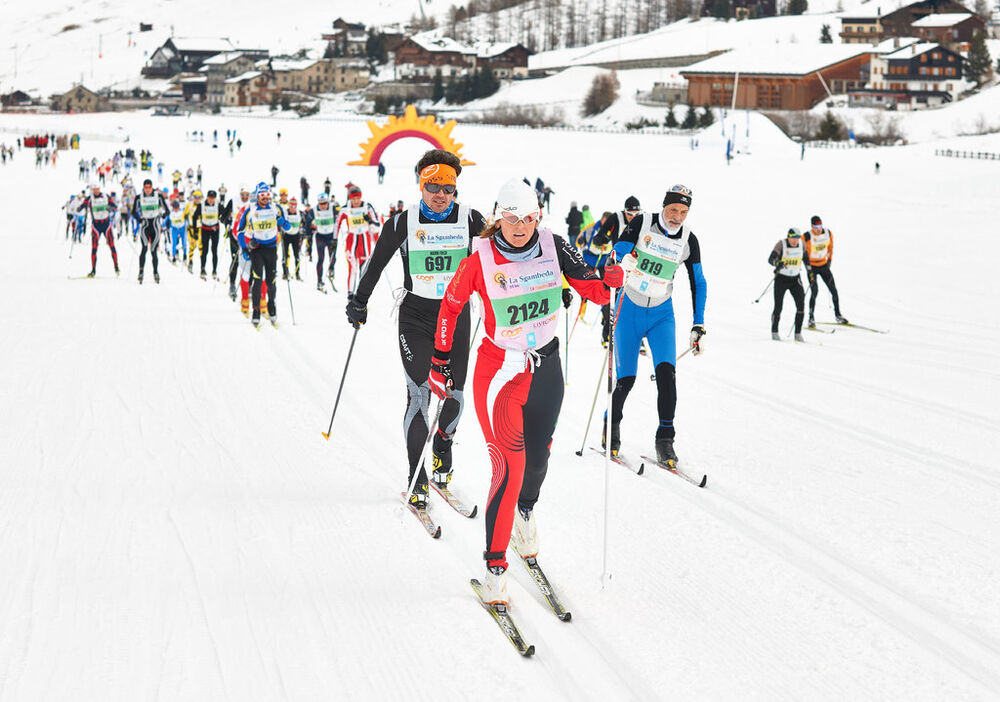 14.12.2014, Livigno, Italy (ITA):  on the uphill after the passage- Ski Classics La Sgambeda Classic 35k, Livigno (ITA). www.nordicfocus.com. © Felgenhauer/NordicFocus. Every downloaded picture is fee-liable.