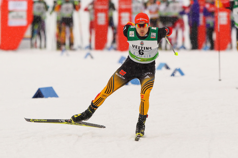 06.03.2015, Lahti, Finland (FIN): Fabian Riessle (GER), Fischer, One Way, Rottefella, Adidas- FIS world cup nordic combined, individual gundersen HS130/10km, Lahti (FIN). www.nordicfocus.com. © Laiho/NordicFocus. Every downloaded picture is fee-liable. NordicFocus 06.03.2015, Lahti, Finland (FIN): Fabian Riessle (GER), Fischer, One Way, Rottefella, Adidas- FIS world cup nordic combined, individual gundersen HS130/10km, Lahti (FIN). www.nordicfocus.com. © Laiho/NordicFocus. Every downloaded picture is fee-liable.