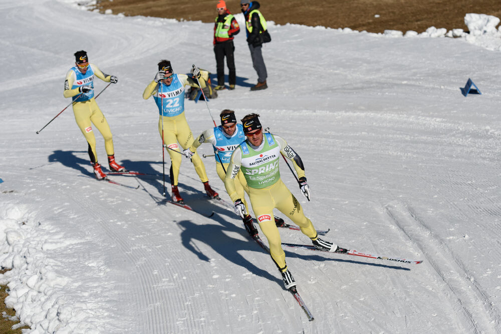 05.12.2015, Livigno, Italy (ITA): Tore Bjoerset Berdal (NOR), John Kristian Dahl (NOR), Johan Kjoelstad (NOR), Oeystein Pettersen (NOR), (l-r) - Ski Classics La Sgambeda, Prologue ProTeam Tempo, Livigno (ITA). www.nordicfocus.com. © Rauschendorfer/Nordic