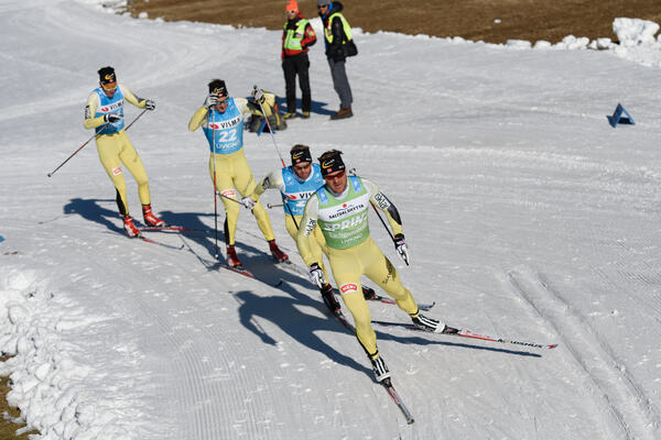05.12.2015, Livigno, Italy (ITA): Tore Bjoerset Berdal (NOR), John Kristian Dahl (NOR), Johan Kjoelstad (NOR), Oeystein Pettersen (NOR), (l-r) - Ski Classics La Sgambeda, Prologue ProTeam Tempo, Livigno (ITA). www.nordicfocus.com. © Rauschendorfer/Nordic NordicFocus