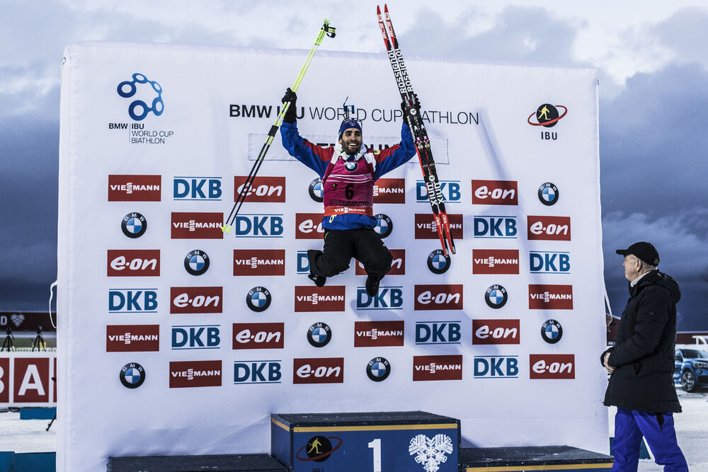 05.12.2015, Oestersund, Sweden (SWE):Martin Fourcade (FRA) - IBU world cup biathlon, sprint men, Oestersund (SWE). www.nordicfocus.com. © Manzoni/NordicFocus. Every downloaded picture is fee-liable.