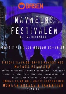 Plakat navnløsfestivalen