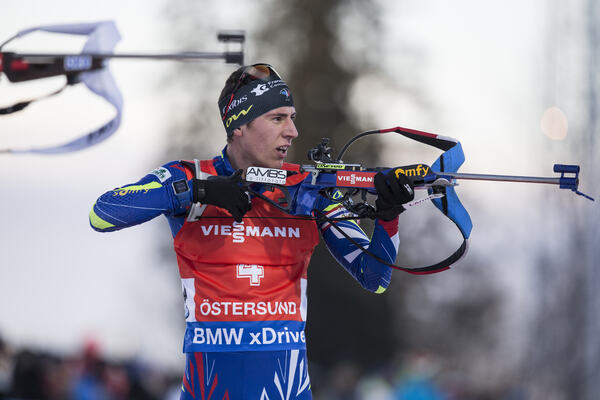 06.12.2015, Oestersund, Sweden (SWE):Quentin Fillon Maillet (FRA) - IBU world cup biathlon, pursuit men, Oestersund (SWE). www.nordicfocus.com. © Manzoni/NordicFocus. Every downloaded picture is fee-liable. NordicFocus