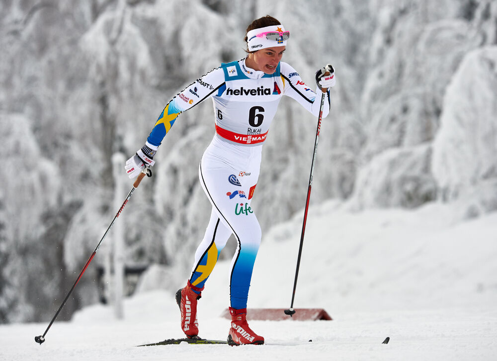 30.11.2014, Ruka, Finland (FIN): Sofia Henriksson (SWE)- FIS world cup cross-country, 10km women, Ruka (FIN). www.nordicfocus.com. © Felgenhauer/NordicFocus. Every downloaded picture is fee-liable.