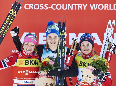 13.12.2015, Davos, Switzerland (SUI):Maiken Caspersen Falla (NOR), Stina Nilsson (SWE), Ingvild Flugstad Oestberg (NOR), (l-r) - FIS world cup cross-country, individual sprint, Davos (SUI). www.nordicfocus.com. © Felgenhauer/NordicFocus. Every downloa NordicFocus 13.12.2015, Davos, Switzerland (SUI):Maiken Caspersen Falla (NOR), Stina Nilsson (SWE), Ingvild Flugstad Oestberg (NOR), (l-r) - FIS world cup cross-country, individual sprint, Davos (SUI). www.nordicfocus.com. © Felgenhauer/NordicFocus. Every downloa