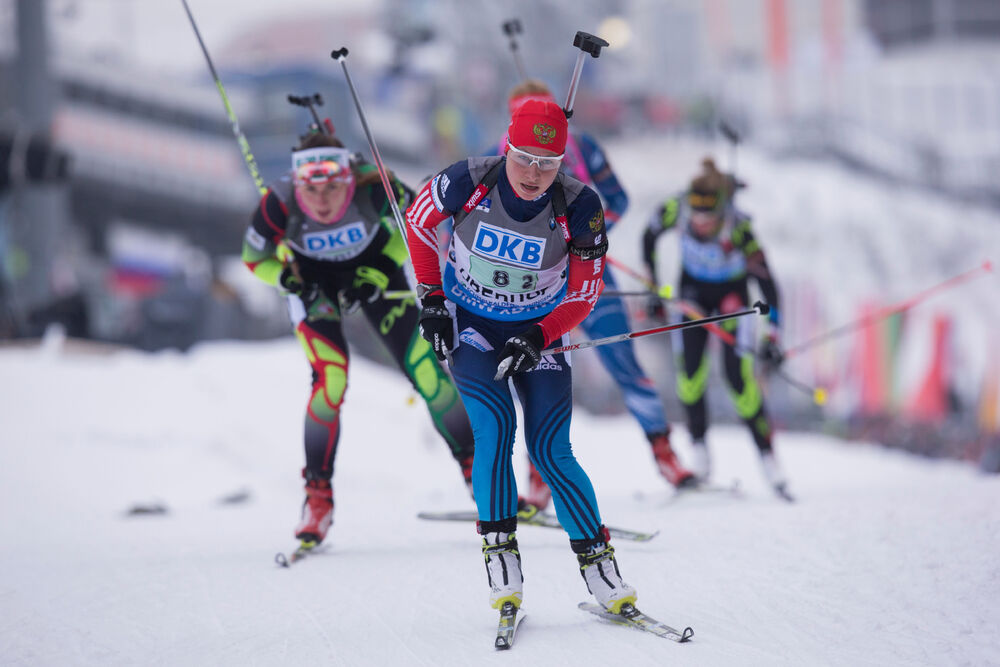 07.01.2015, Oberhof, Germany (GER): Galina Nechkasova (RUS)- IBU world cup biathlon, relay women, Oberhof (GER). www.nordicfocus.com. © Manzoni/NordicFocus. Every downloaded picture is fee-liable.