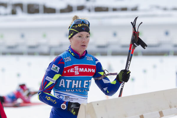16.12.2015, Pokljuka, Slovenia (SLO):Marie Dorin (FRA) - IBU world cup biathlon, training, Pokljuka (SLO). www.nordicfocus.com. © Manzoni/NordicFocus. Every downloaded picture is fee-liable. NordicFocus