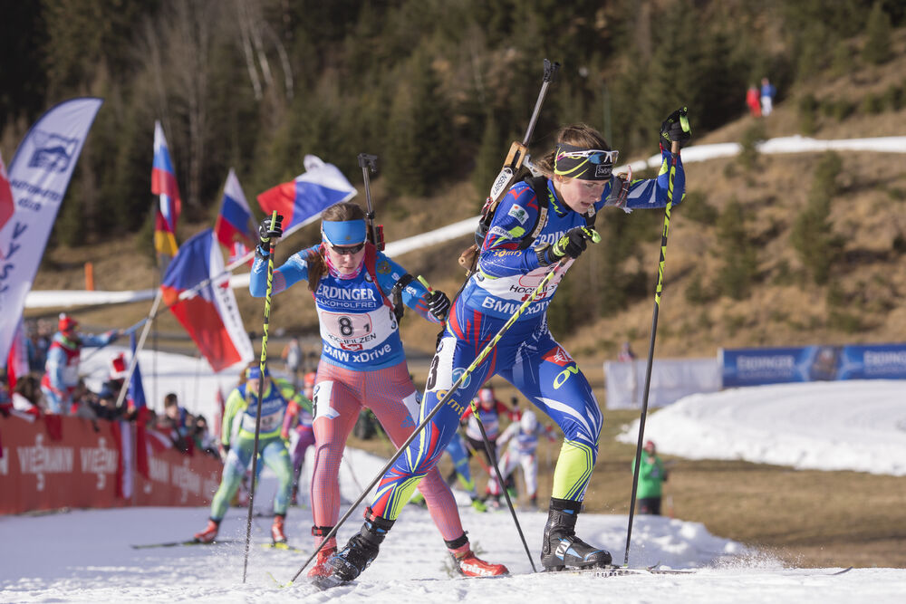 13.12.2015, Hochfilzen, Austria (AUT):Justine Braisaz (FRA) -  IBU world cup biathlon, relay women, Hochfilzen (AUT). www.nordicfocus.com. © Manzoni/NordicFocus. Every downloaded picture is fee-liable.