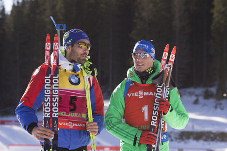 19.12.2015, Pokljuka, Slovenia (SLO):Simon Schempp (GER) - IBU world cup biathlon, pursuit men, Pokljuka (SLO). www.nordicfocus.com. © Manzoni/NordicFocus. Every downloaded picture is fee-liable. NordicFocus 19.12.2015, Pokljuka, Slovenia (SLO):Simon Schempp (GER) - IBU world cup biathlon, pursuit men, Pokljuka (SLO). www.nordicfocus.com. © Manzoni/NordicFocus. Every downloaded picture is fee-liable.