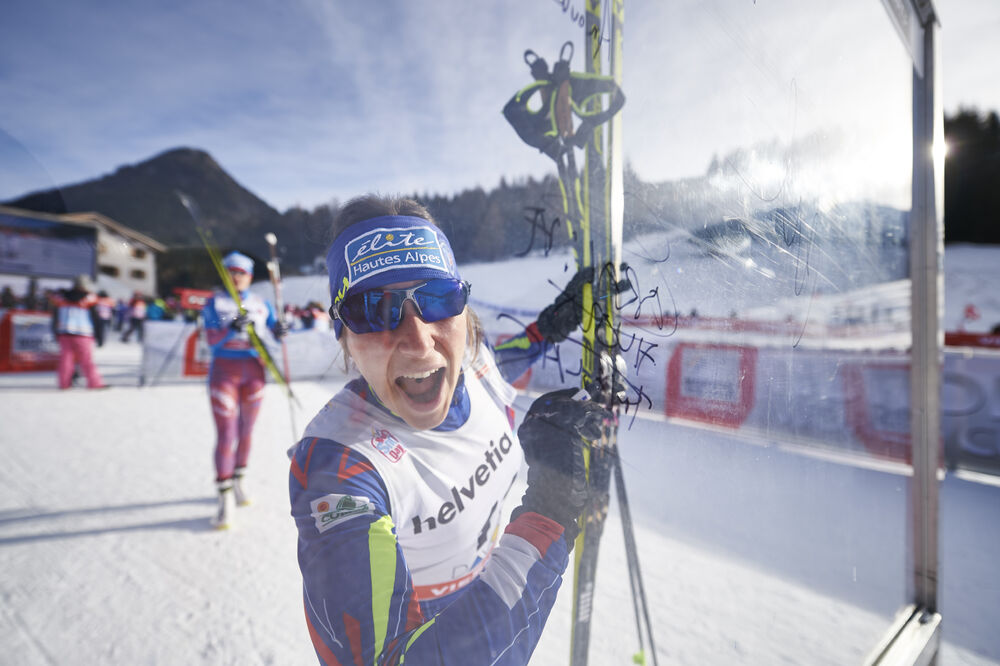 12.12.2015, Davos, Switzerland (SUI):Coraline Thomas Hugue (FRA) - FIS world cup cross-country, 15km women, Davos (SUI). www.nordicfocus.com. © Felgenhauer/NordicFocus. Every downloaded picture is fee-liable.