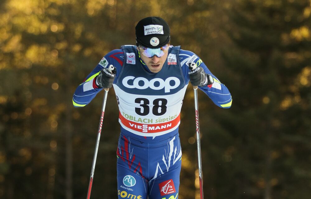 20.12.2015, Toblach, Italy (ITA):Maurice Manificat (FRA) - FIS world cup cross-country, 15km men, Toblach (ITA). www.nordicfocus.com. Â© Modica/NordicFocus. Every downloaded picture is fee-liable.