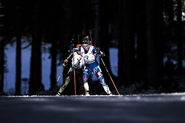 19.12.2015, Pokljuka, Slovenia (SLO):Marie Dorin (FRA) - IBU world cup biathlon, pursuit women, Pokljuka (SLO). www.nordicfocus.com. © Manzoni/NordicFocus. Every downloaded picture is fee-liable. NordicFocus