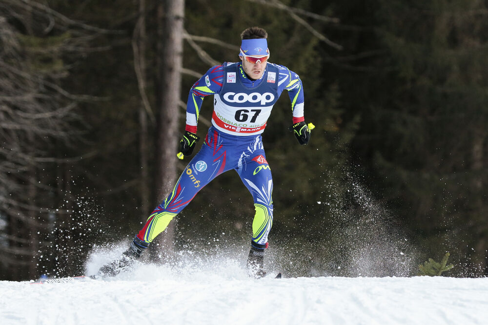19.12.2015, Toblach, Italy (ITA):Clement Arnault (FRA) - FIS world cup cross-country, individual sprint, Toblach (ITA). www.nordicfocus.com. © Modica/NordicFocus. Every downloaded picture is fee-liable.
