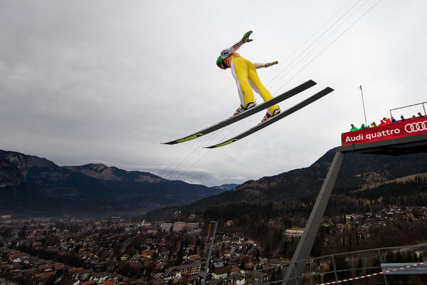 31.12.2015, Garmisch, Germany (GER): Peter Prevc (SLO)- FIS world cup ski jumping, four hills tournament, individual HS140, qualification, Garmisch (GER). www.nordicfocus.com. © Laiho/NordicFocus. Every downloaded picture is fee-liable. NordicFocus