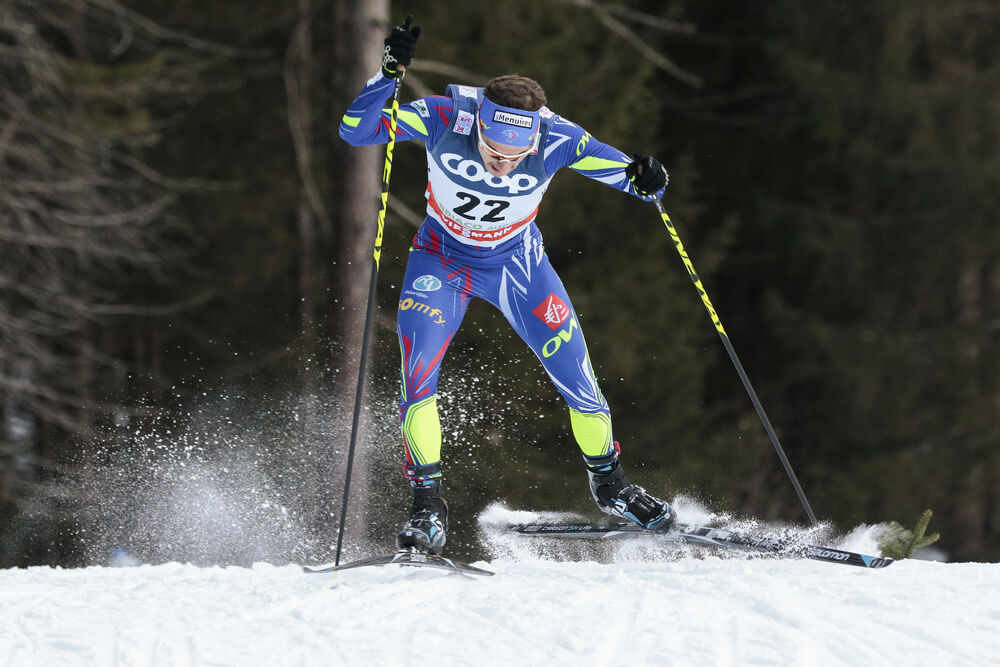 19.12.2015, Toblach, Italy (ITA):Renaud Jay (FRA) - FIS world cup cross-country, individual sprint, Toblach (ITA). www.nordicfocus.com. © Modica/NordicFocus. Every downloaded picture is fee-liable.